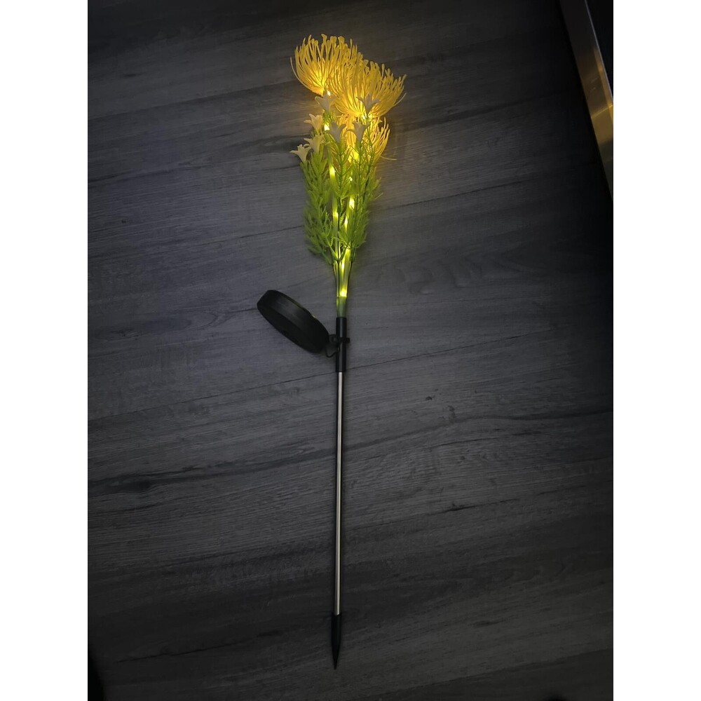 Solar Powered LED Garden Flower Stake Light
